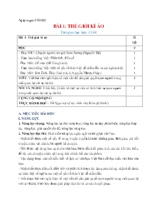 Giáo án Ngữ văn 9 (Kết nối tri thức) - Bài 1: Thế giới kì ảo - Năm học 2024-2025