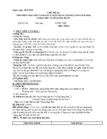 Giáo án Ngữ văn 9 - Tiết 83-87, Chủ đề 16: Thơ hiện đại Việt Nam sau cách mạng tháng 8 năm 1945
