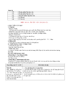 Giáo án Ngữ văn 9 - Tuần 30, Tiết 140-144