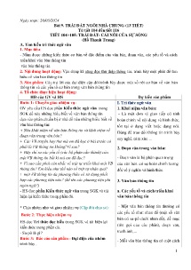 Giáo án Ngữ văn Lớp 6 - Tiết 104-116, Bài 9: Trái đất ngôi nhà chung - Năm học 2023-2024