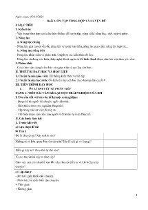 Giáo án Phụ đạo Ngữ văn 6 - Buổi 1: Ôn tập tổng hợp và luyện đề - Năm học 2023-2024