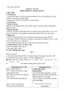Giáo án phụ đạo Toán 6 - Buổi 12: Ôn tập Trung điểm của đoạn thẳng - Năm học 2023-2024