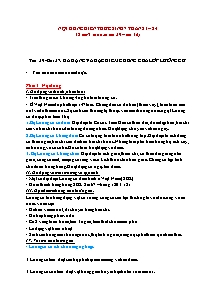 Giáo án Sinh học 7 - Tuần 21-24