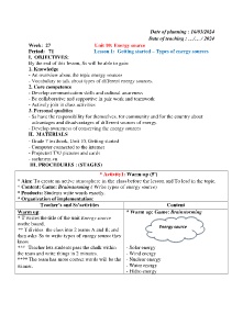 Giáo án Tiếng Anh 7 - Period 71, Unit 10: Energy source - Năm học 2023-2024