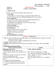 Giáo án Tiếng Anh 7 - Week 22 - Năm học 2023-2024