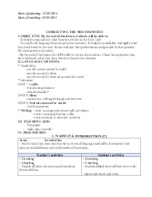 Giáo án Tiếng Anh 7 - Week 28 - Năm học 2023-2024