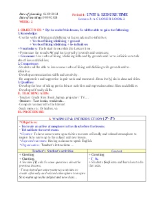 Giáo án Tiếng Anh 8 - Week 2 - Năm học 2024-2025