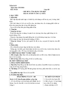 Giáo án Tin học 6 (Kết nối tri thức) - Chủ đề E: Ứng dụng tin học - Bài 10: Sơ đồ tư duy - Năm học 2023-2024
