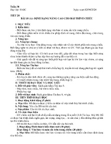 Giáo án Tin học 8 - Tiết 28, Bài 10 (A): Định dạng nâng cao cho bài trình chiếu - Năm học 2023-2024