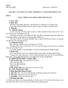 Giáo án Tin học 8 - Tiết 3, Bài 2: Thông tin trong môi trường số - Năm học 2024-2025