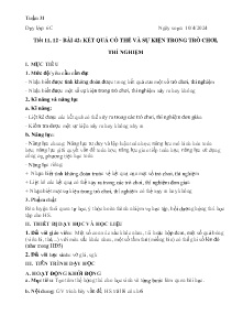Giáo án Toán 6 - Tiết 11+12, Bài 42: Kết quả có thể và sự kiên trong trò chơi, thí nghiệm - Năm học 2023-2024