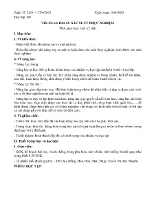 Giáo án Toán 6 - Tiết 13+14, Bài 43: Xác suất thực nghiệm - Năm học 2023-2024
