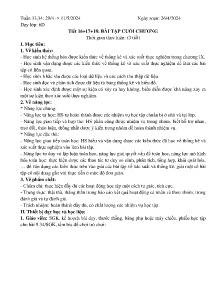 Giáo án Toán 6 - Tiết 16-18: Bài tập cuối chương - Năm học 2023-2024