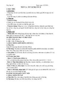 Giáo án Toán 6 - Tiết 5+6: Ôn tập học kì II - Năm học 2023-2024