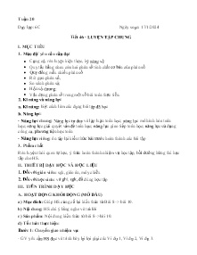 Giáo án Toán 6 - Tuần 20 - Năm học 2023-2024