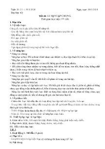 Giáo án Toán 6 - Tuần 20, Tiết 46: Luyện tập chung - Năm học 2023-2024