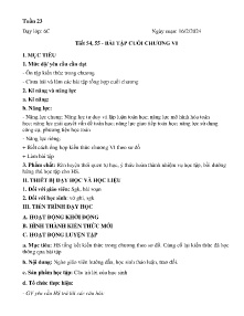Giáo án Toán 6 - Tuần 23 - Năm học 2023-2024