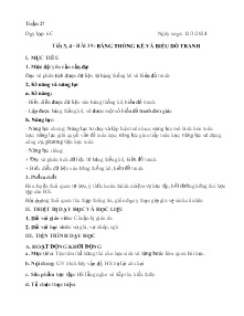 Giáo án Toán 6 - Tuần 27, Bài 39: Bảng thông kê và biểu đồ tranh (Tiết 3+4) - Năm học 2023-2024