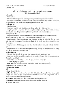 Giáo án Toán 6 - Tuần 32+33, Tiết 7+8: Vẽ hình đơn giản với phần mềm geogebra - Năm học 2023-2024