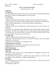 Giáo án Toán 6 - Tuần 33, Tiết 15: Luyện tập chung - Năm học 2023-2024