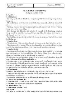 Giáo án Toán 6 - Tuần 34, Tiết 36: Bài tập cuối chương - Năm học 2023-2024