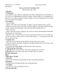 Giáo án Toán 6 - Tuần 34+35, Tiết 5+6: Ôn tập cuối học kì II - Năm học 2023-2024