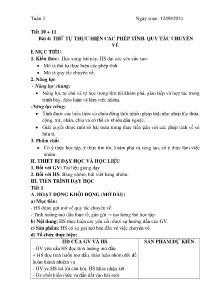 Giáo án Toán 7 (Kết nối tri thức) - Tuần 3 - Năm học 2024-2025