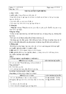 Giáo án Toán 7 - Tuần 2, Tiết 5+6: Luyện tập chung - Năm học 2024-2025