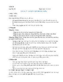 Giáo án Toán 8 - Tiết 26+27: Luyện tập chung - Năm học 2022-2023