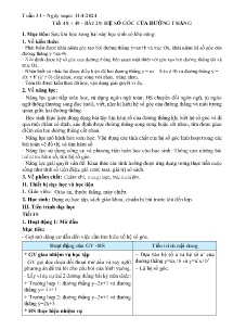 Giáo án Toán 8 - Tiết 48+49, Bài 29: Hệ số góc của đường thẳng - Năm học 2023-2024