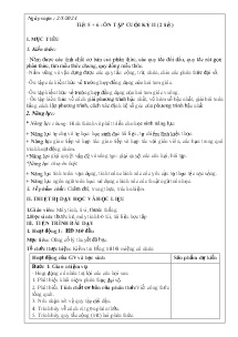 Giáo án Toán 8 - Tiết 5+6: Ôn tập cuối học kì II - Năm 2023-2024