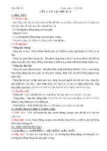 Giáo án Toán 8 - Tiết 6: Ôn tập học kì II - Năm học 2023-2024