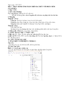 Giáo án Toán 8 - Tiết 7+8: Thực hành tính toán trên đa thức với phần mềm. Mô tả thí nghiệm ngẫu nhiên với phần mềm excel - Năm học 2023-2024