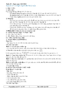Giáo án Toán 8 - Tuần 20, Tiết 26+27: Luyện tập chung - Năm học 2023-2024