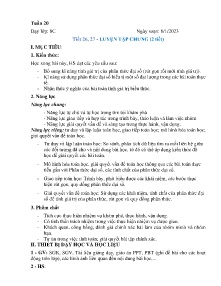 Giáo án Toán 8 - Tuần 20, Tiết 26+27: Luyện tập chung - Năm học 2022-2023