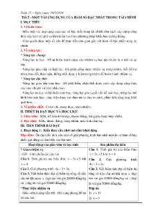 Giáo án Toán 8 - Tuần 25 - Năm học 2023-2024