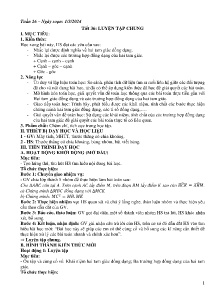 Giáo án Toán 8 - Tuần 26 - Năm học 2023-2024
