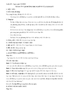 Giáo án Toán 8 - Tuần 30 - Năm học 2023-2024