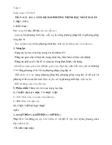 Giáo án Toán 9 (Kết nối tri thức) - Tiết 3-5, Bài 2: Giải hệ 2 phương trình bậc nhất 2 ẩn - Năm học 2024-2025