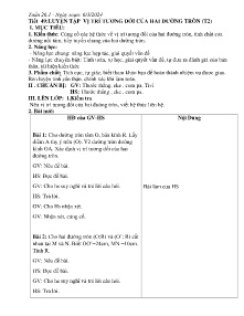 Giáo án Toán 9 - Tuần 26.1, Tiết 49+50 - Năm học 2023-2024