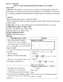 Giáo án Toán 9 - Tuần 30, Tiết 57+58 - Năm học 2023-2024