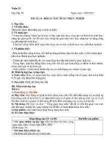 Giáo án Toán Lớp 6 - Tiết 13+14, Bài 43: Xác suất thực nghiệm - Năm học 2023-2024