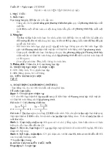 Giáo án Toán Lớp 8 - Tuần 28, Tiết 41+42: Luyện tập chung - Năm học 2023-2024