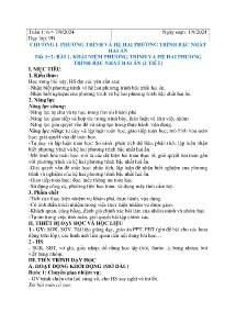 Giáo án Toán Lớp 9 - Tuần 1 - Năm học 2024-2025