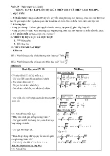 Giáo án Toán Lớp 9 - Tuần 20, Tiết 37+38 - Năm học 2023-2024