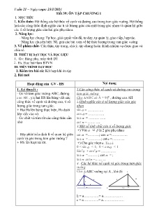Giáo án Toán Lớp 9 - Tuần 21, Tiết 39+40 - Năm học 2023-2024