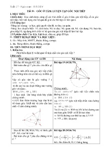Giáo án Toán Lớp 9 - Tuần 27, Tiết 51+52 - Năm học 2023-2024