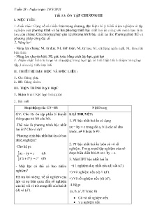 Giáo án Toán Lớp 9 - Tuần 28, Tiết 53+54 - Năm học 2023-2024