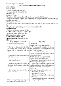 Giáo án Toán Lớp 9 - Tuần 34, Tiết 65+66 - Năm học 2023-2024