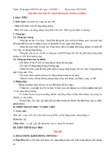 Giáo án Vật lí 6 - Tuần 30 - Năm học 2023-2024